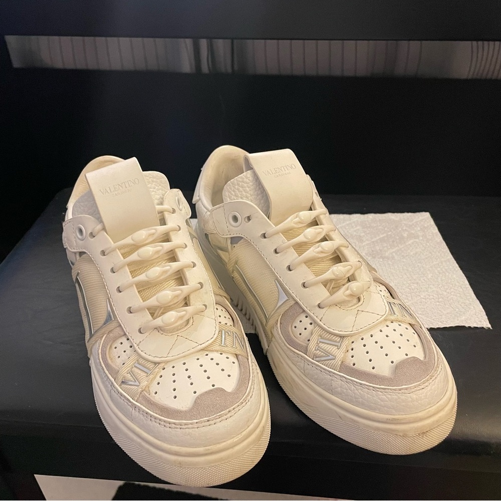 Valentino Cream Sneakers